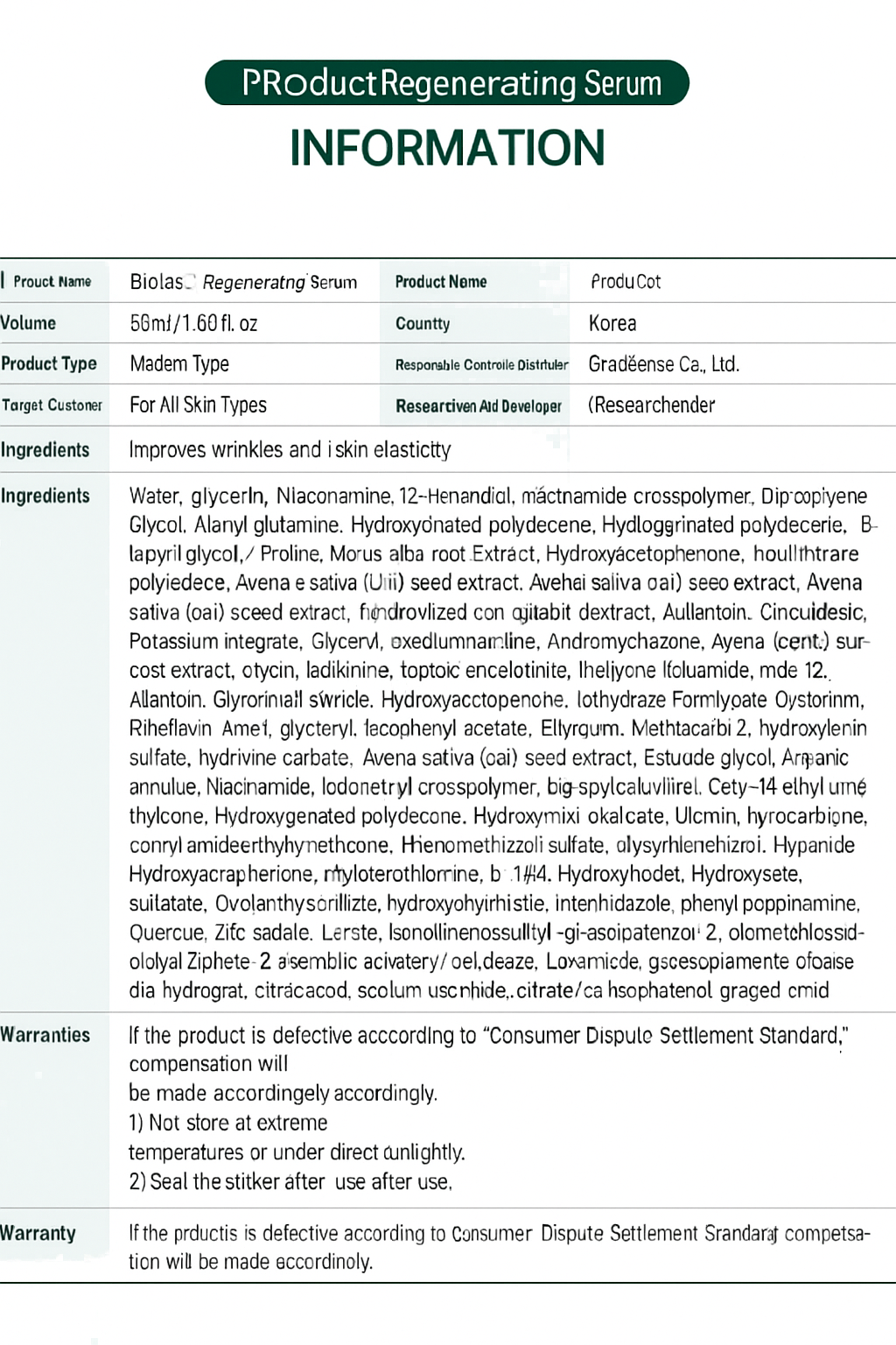 Violas Regenerating Serum